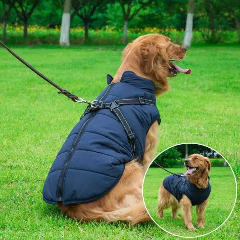 wasserdichter hundemantel wintermantel (fleece)
