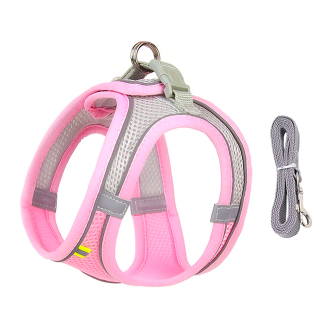 anti zug welpengeschirr Rosa Hundegeschirr mit Leine