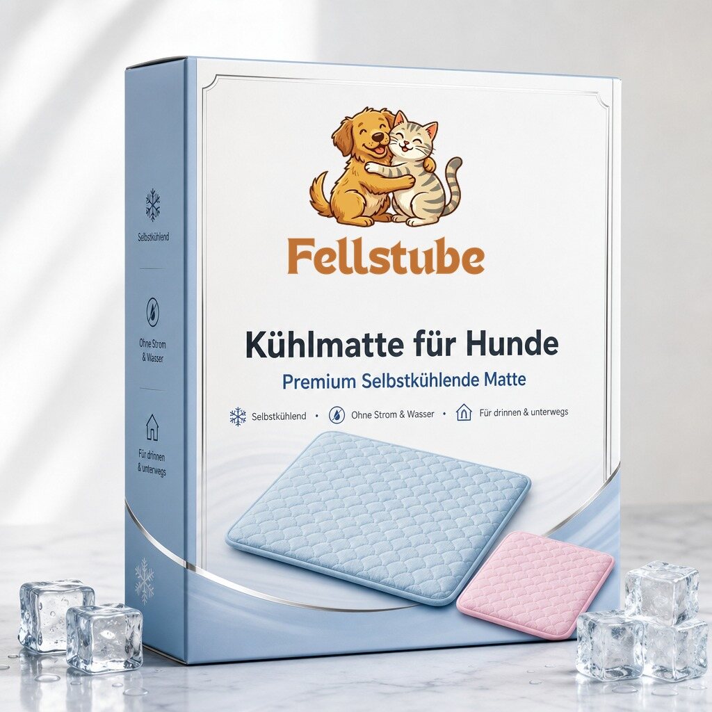 Fellstube Kühlmatte für Hunde Premium-Verpackung mit Logo