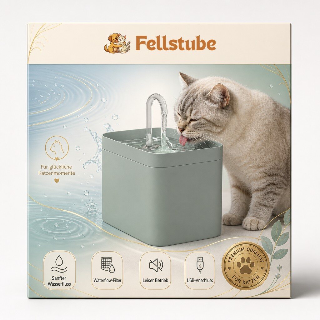 katzenbrunnen verpackung fellstube Katzenbrunnen mit Waterflow Filter