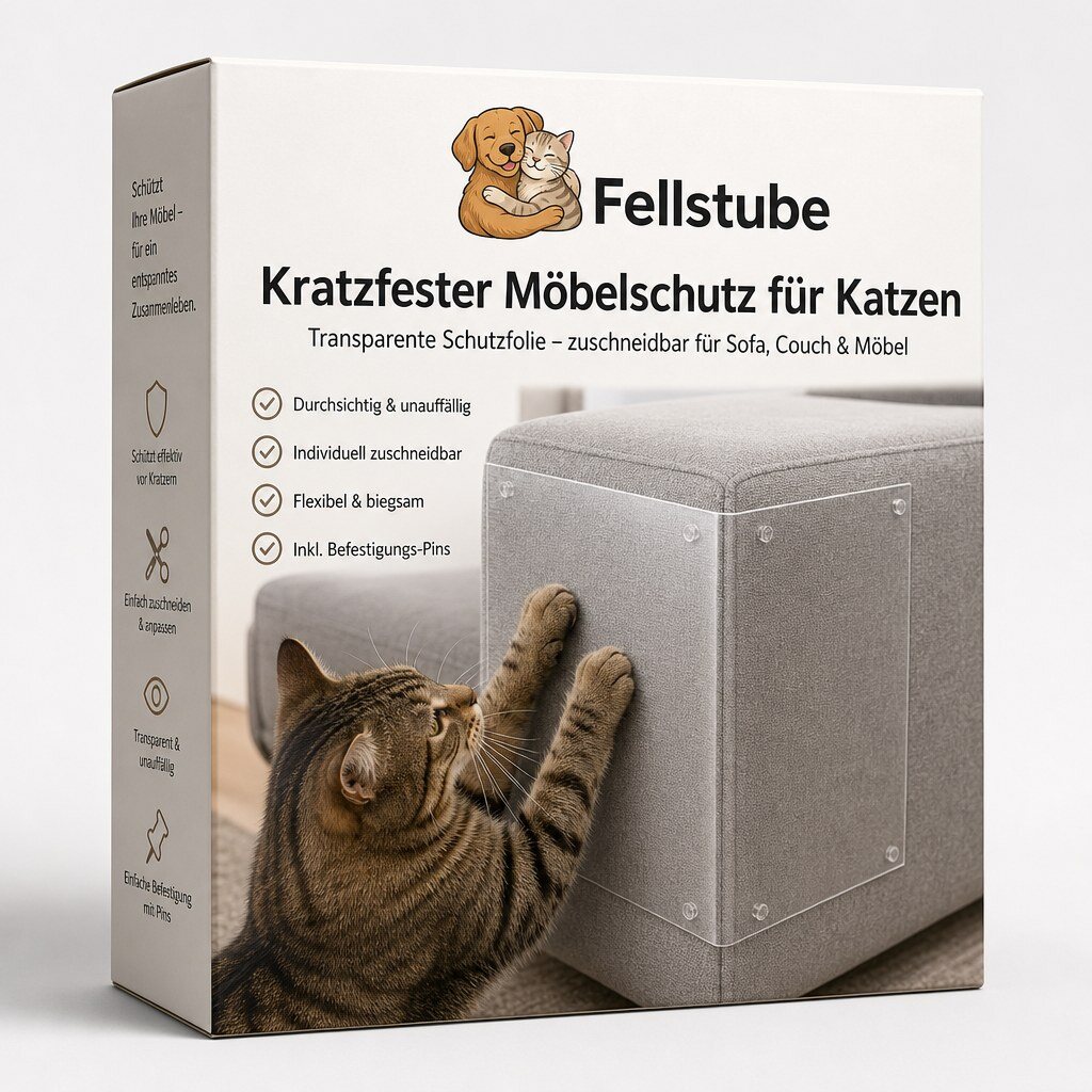 kratzfester möbelschutz für katzen Fellstube Verpackung des kratzfesten Möbelschutzes für Katzen mit Logo