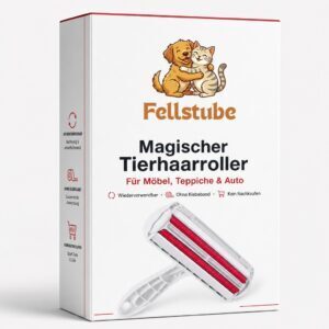Fellstube Magischer Tierhaarroller Premium-Verpackung mit Logo