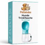Verpackung der Fellstube Hunde Trinkflasche mit Logo
