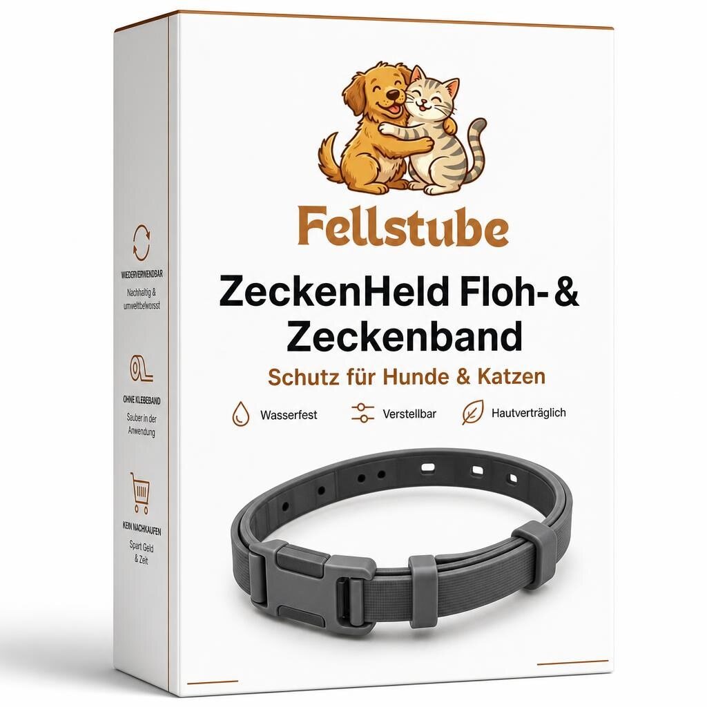 ZeckenHeld Anti Floh- und Zeckenband Verpackung von Fellstube