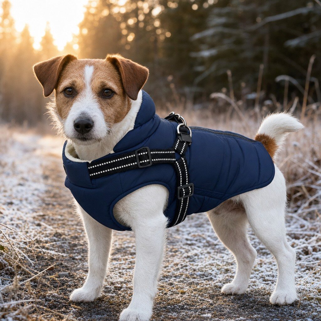 Wasserdichter Hundemantel - Wintermantel (Fleece) – Bild 8