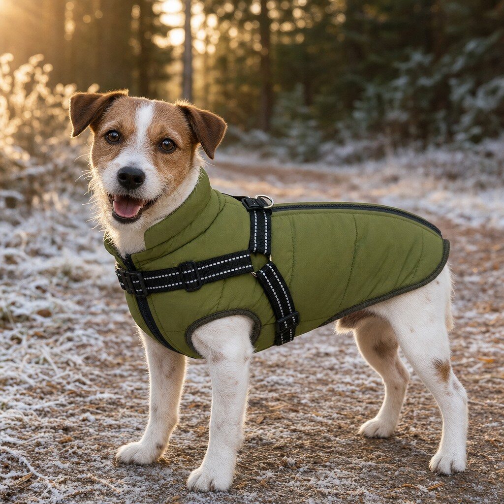 Wasserdichter Hundemantel - Wintermantel (Fleece) – Bild 9