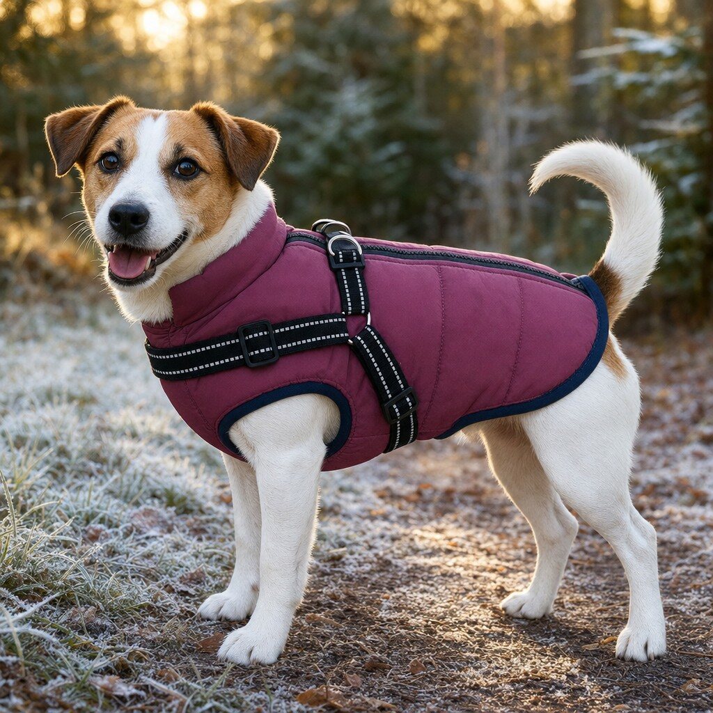 Wasserdichter Hundemantel - Wintermantel (Fleece) – Bild 11