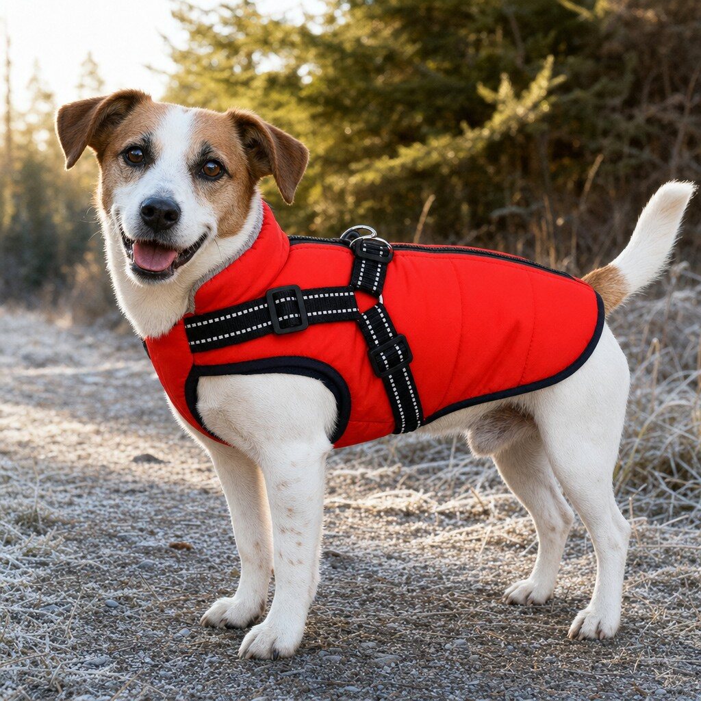 Wasserdichter Hundemantel - Wintermantel (Fleece) – Bild 10